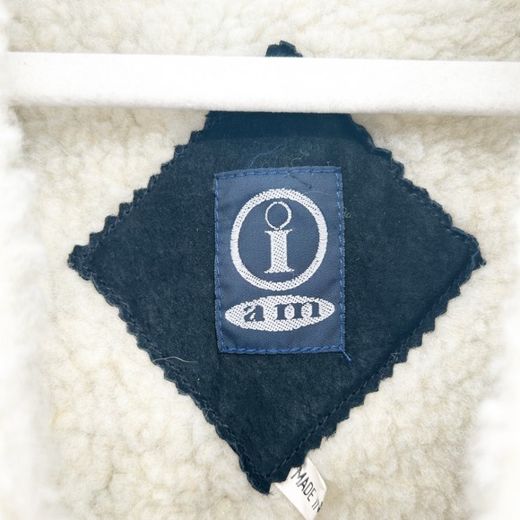 NWT I Am‎ Womens Vintage Genuine Suede Sherpa Lined Plaid Flannel Vest Size M - Picture 4 of 10